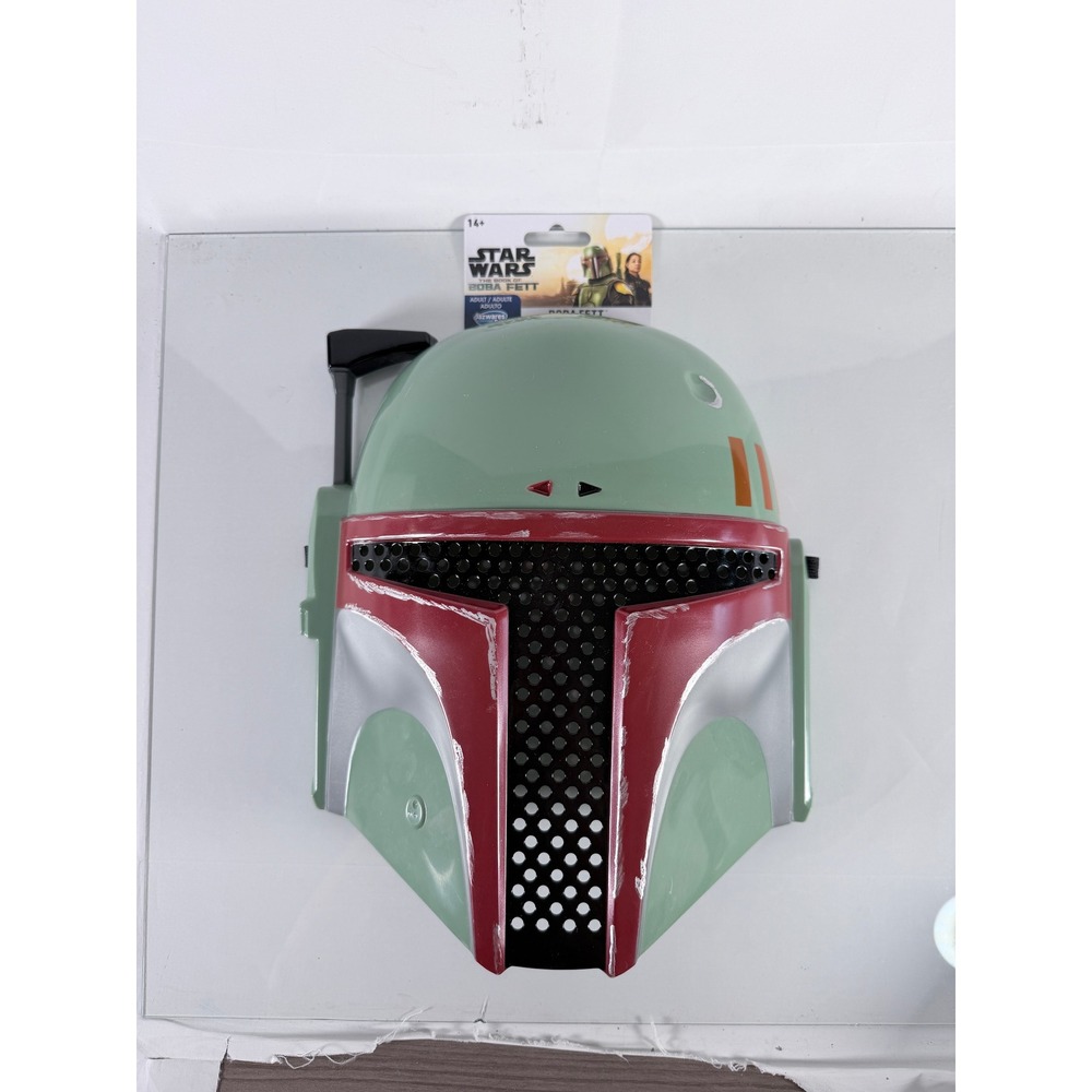 Star Wars Boba Fett Adult Mask Jazwares Costume Play‎ JWC1187 Green Red New